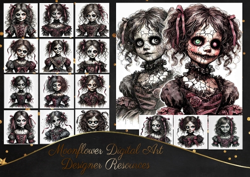 Creepy Gothic Doll 