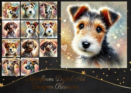 Sparkle Heart Pups 2
