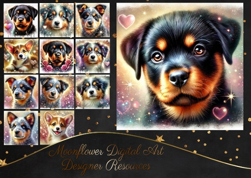 Sparkle Heart Pups 3