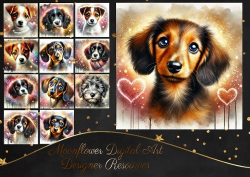 Sparkle Heart Pups 5