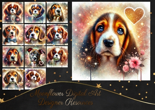 Sparkle Heart Pups 8