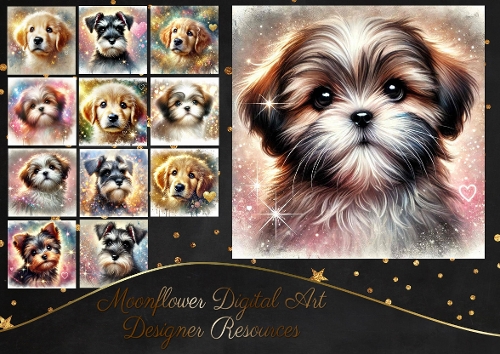 Sparkle Heart Pups 9
