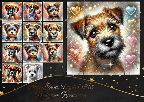 Sparkle Heart Pups 10