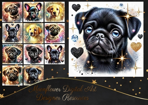 Sparkle Heart Pups 12