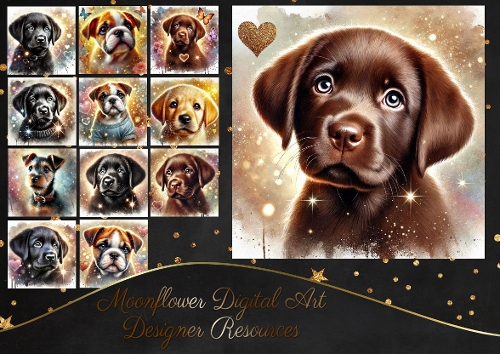 Sparkle Heart Pups 13