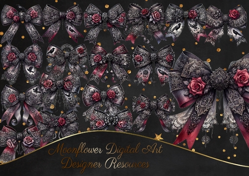 Gothic  Bow Clipart
