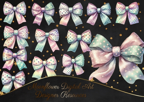 Pastel Bow   Clipart