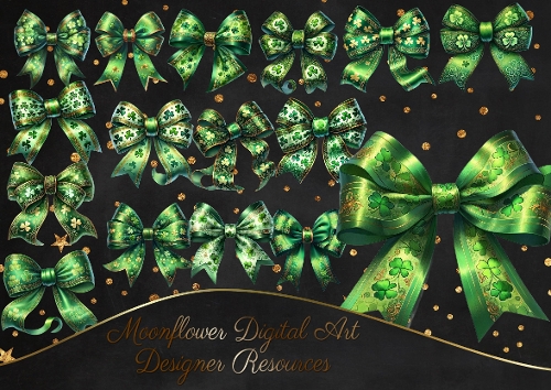 Lucky  Bows   Clipart