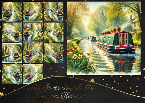 Spring Morning Narrow Boat 1