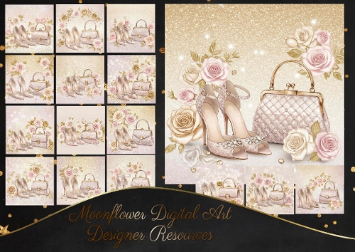 Floral Shoes & Handbags