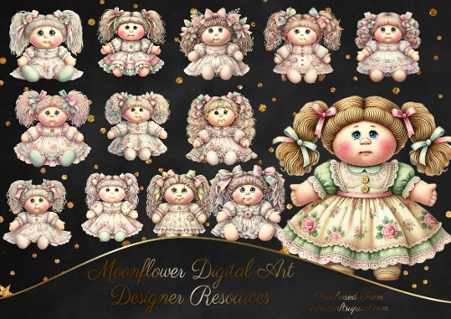 Cabbage Patch Dolls Clipart 1