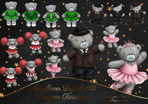Dance Bears Clipart