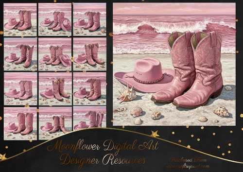 Pink Western Beach Vibes 1