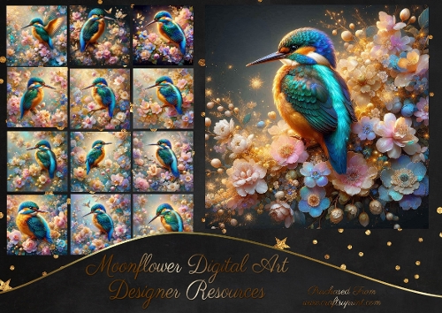 Floral Kingfishers