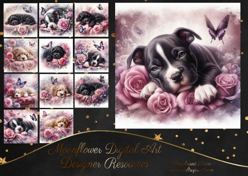 Dreamy Floral Haze Pups 6