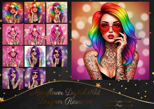 Coloured Hair Girls 