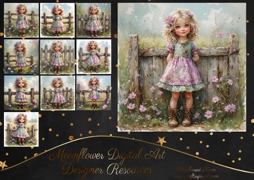 Cute Little  Fence Girls 