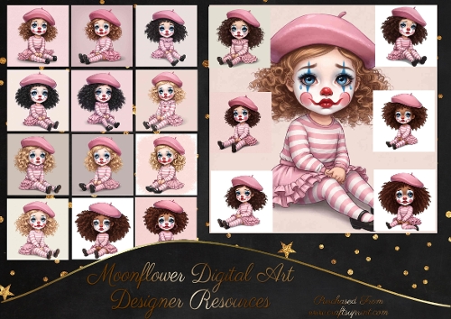 Little Clown Girls