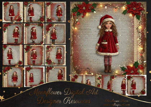 Victorian Christmas Girl