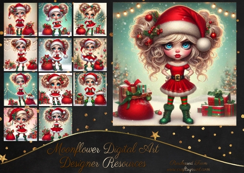 Cute Christmas Girls 