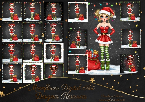 Cute Christmas Girls 2