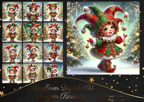 Cute Christmas  Jesters 2