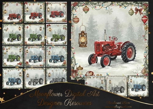 Vintage Festive Tractors 2