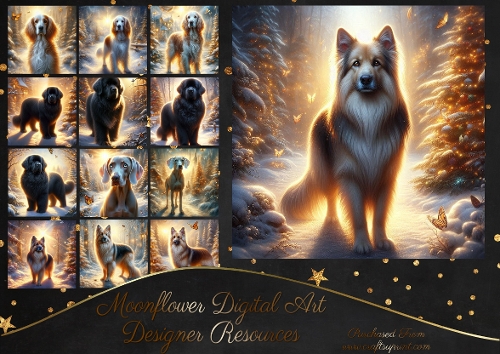 Enchanted Winter Forest Dogs 15