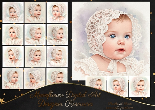 Lace Baby Bonnet CUSTOMER REQUEST KRISTINA 