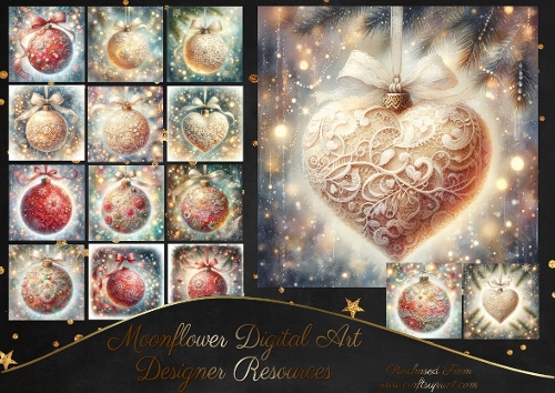 cup1393768_77133 - Beautiful Christmas Lace Baubles 2  CUSTOMER REQUEST KRISTINA
