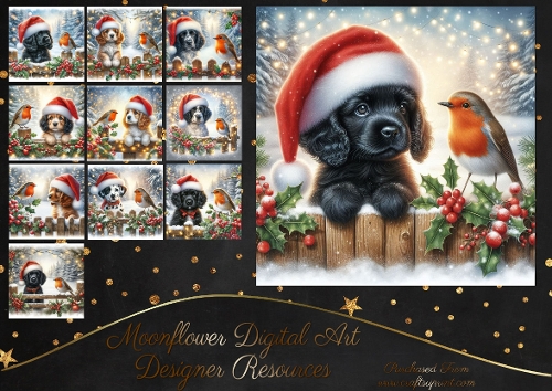 Christmas Picket Fence Pups 16