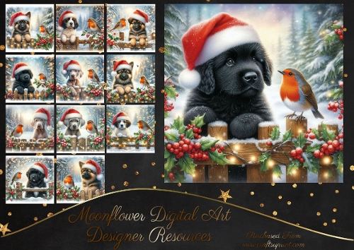 Christmas Picket Fence Pups 17