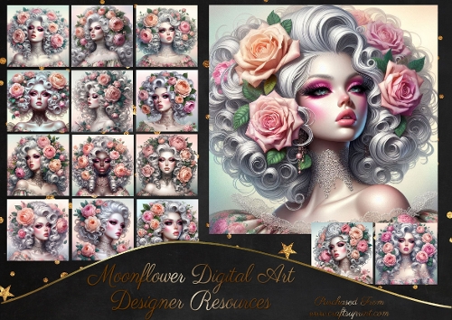 Floral Hair Lady 1