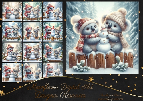 Festive Koalas - CUP1397584_77133 | Craftsuprint