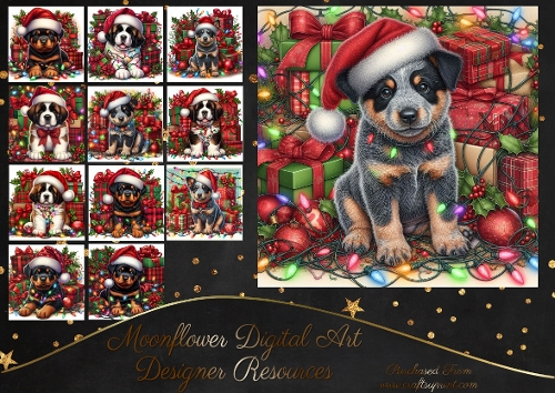 Tangled Christmas Pups 3