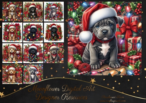 Tangled Christmas Pups 6