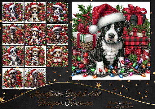Tangled Christmas Pups 7