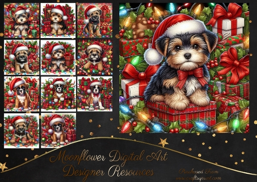 Tangled Christmas Pups 10