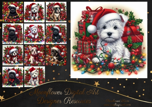 Tangled Christmas Pups 11