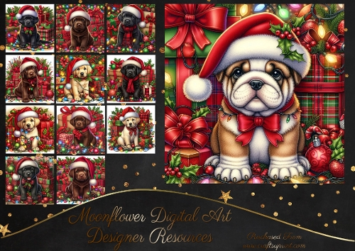Tangled Christmas Pups 13