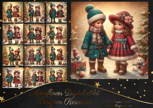 Christmas  Vintage Children 