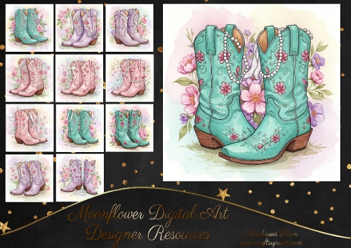Floral Boots 2