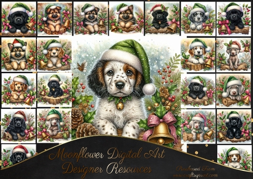 Christmas Log Pups 16
