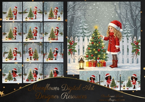 Christmas Tree Girls 1