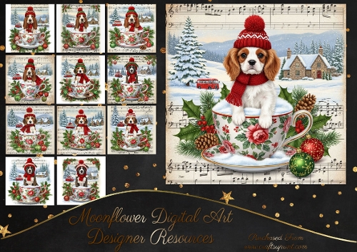 Christmas Snow Cup Pups 8