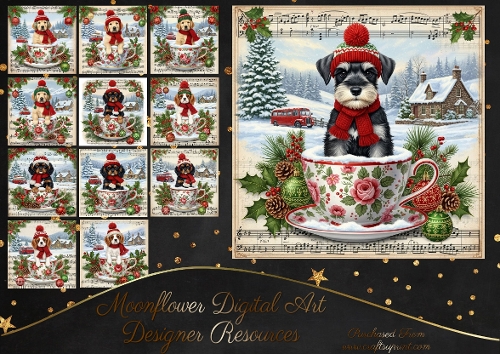 Christmas Snow Cup Pups 9