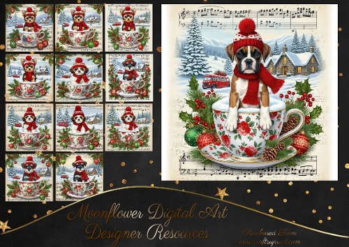 Christmas Snow Cup Pups 10