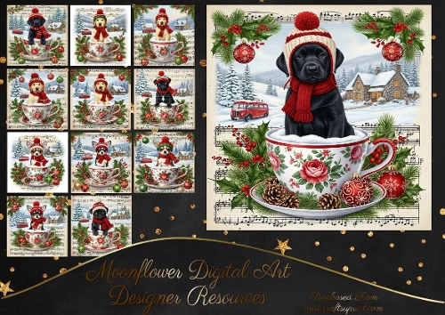 Christmas Snow Cup Pups 13