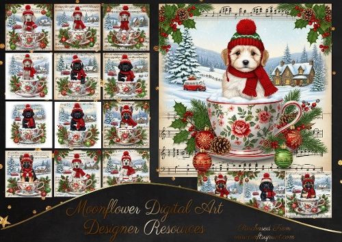 Christmas Snow Cup Pups 16