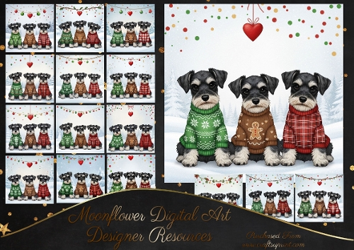 Pawsitively Christmas Schnauzers